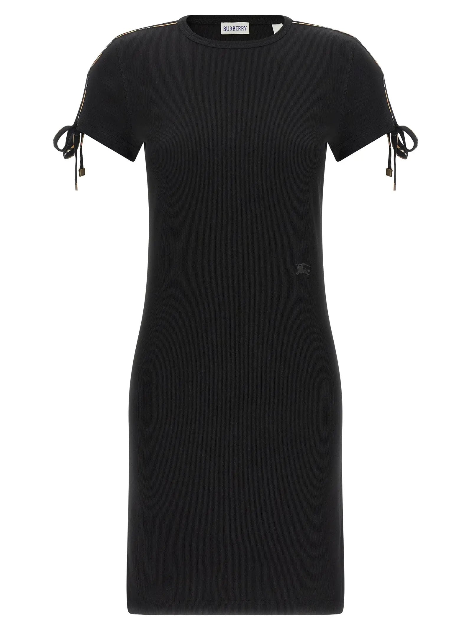 Burberry Black Cotton Short Dress