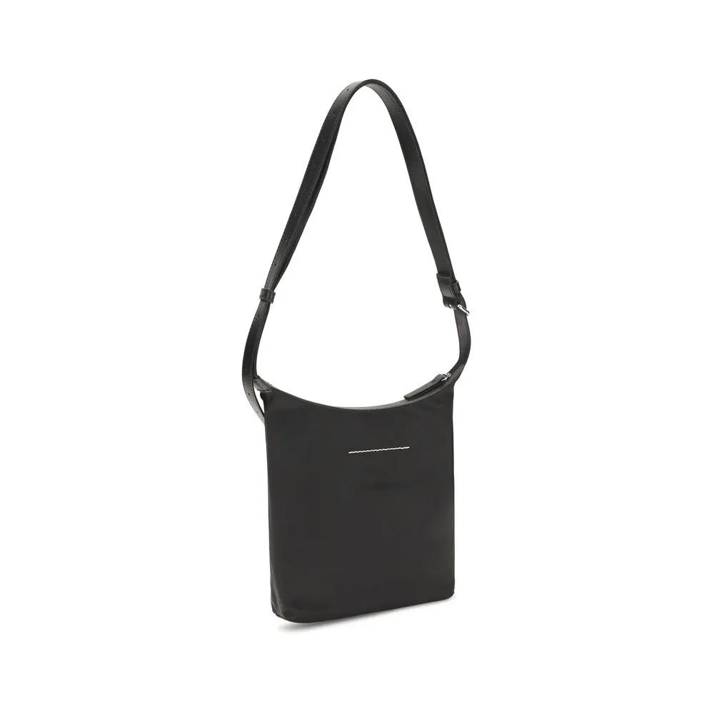 MM6 Black Nylon Shoulder Bag