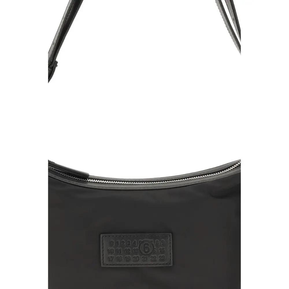MM6 Black Nylon Shoulder Bag