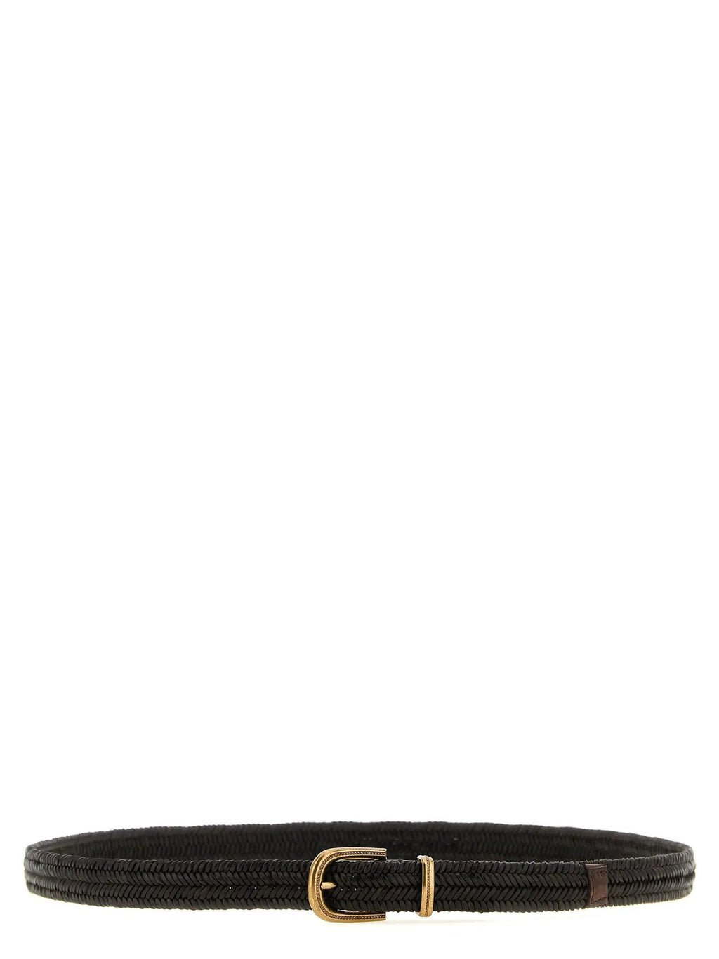 Brunello Cucinelli Brown Leather Regular Belt