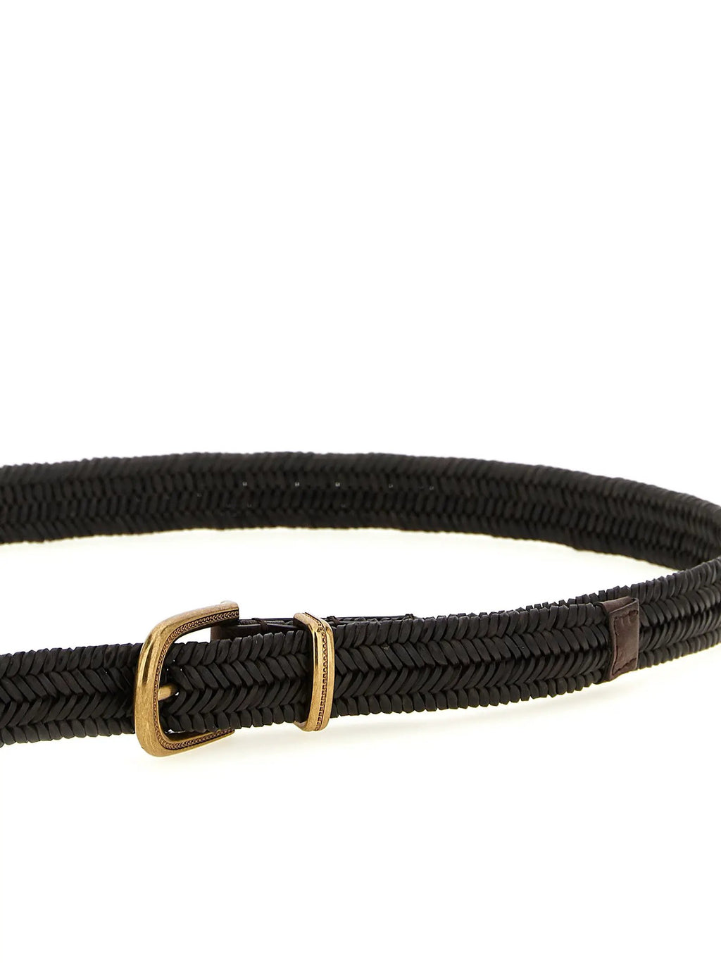 Brunello Cucinelli Brown Leather Regular Belt