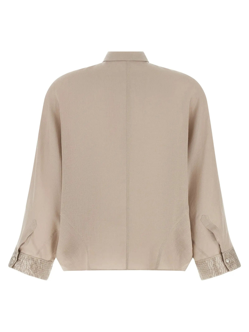 Brunello Cucinelli Beige Linen Blouse