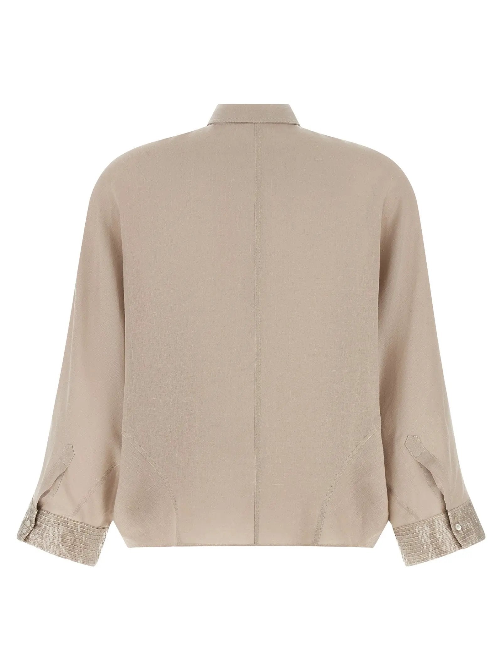 Brunello Cucinelli Beige Linen Blouse