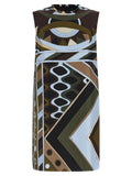 Emilio Pucci Multicolor Silk Short Dress