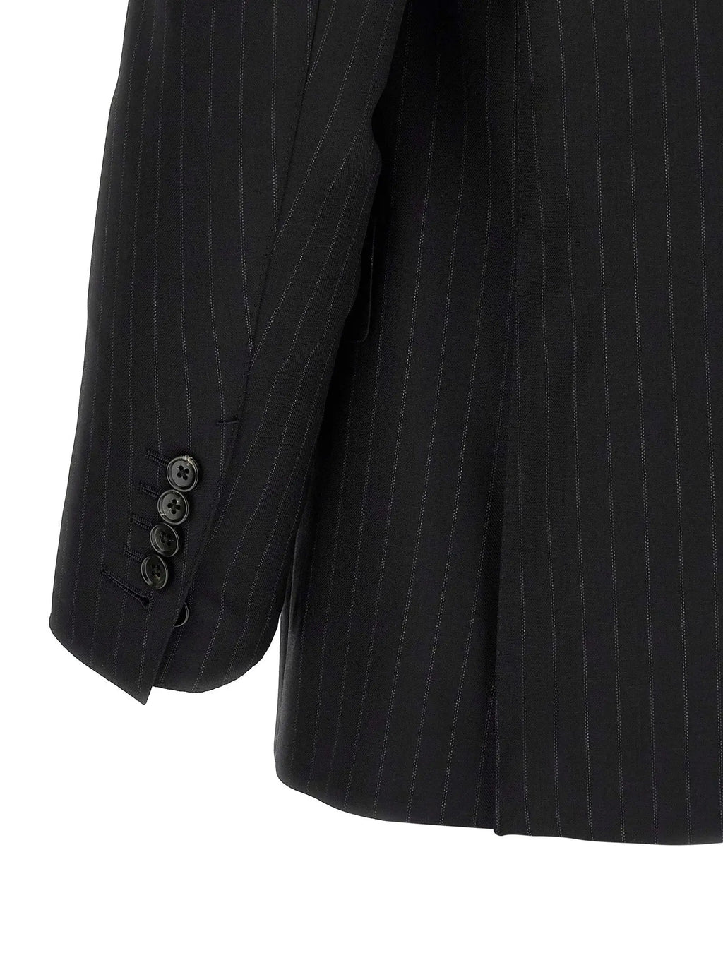 Tom Ford Black Wool Two-Piece Suit