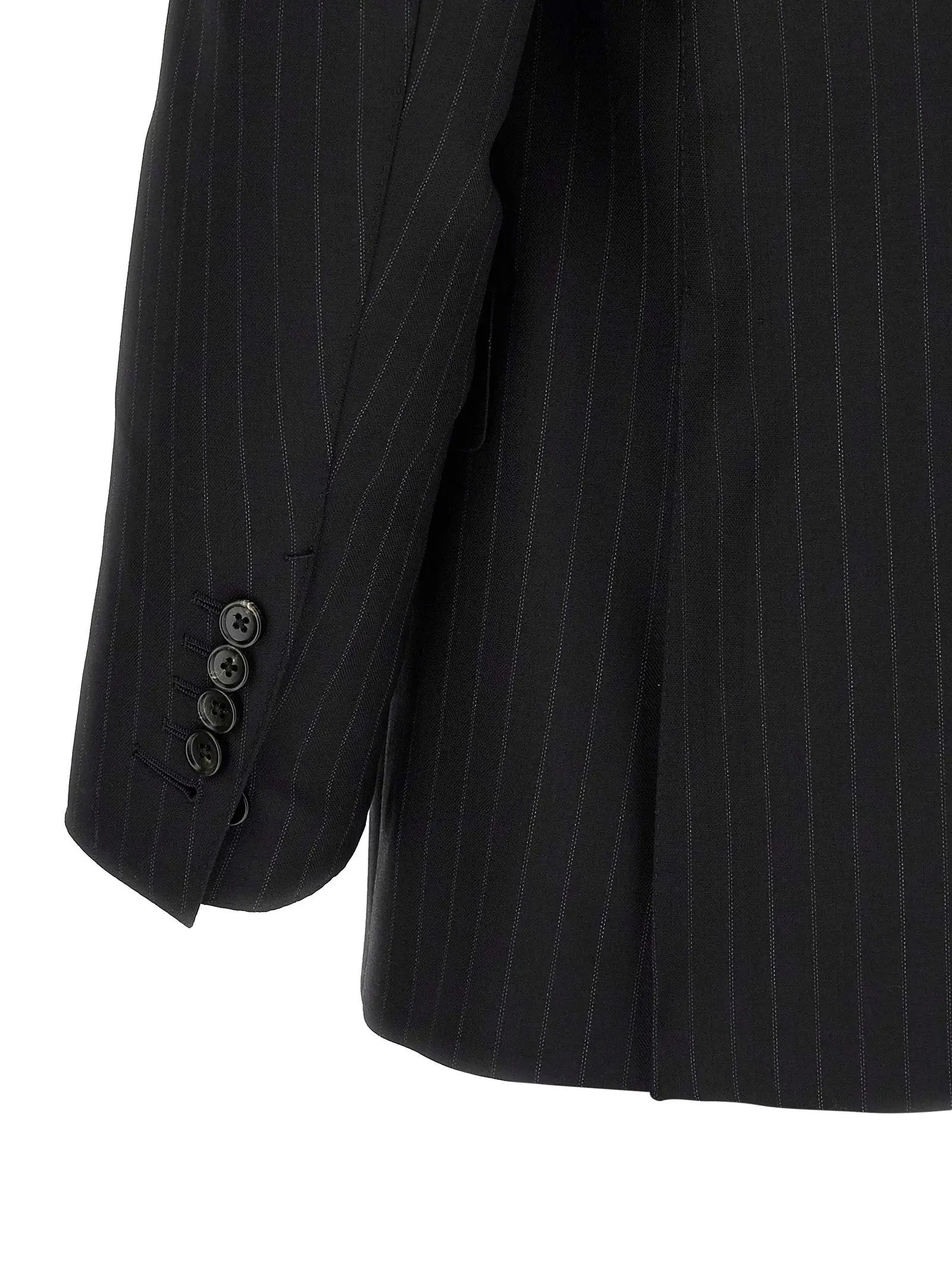 Tom Ford Black Wool Two-Piece Suit