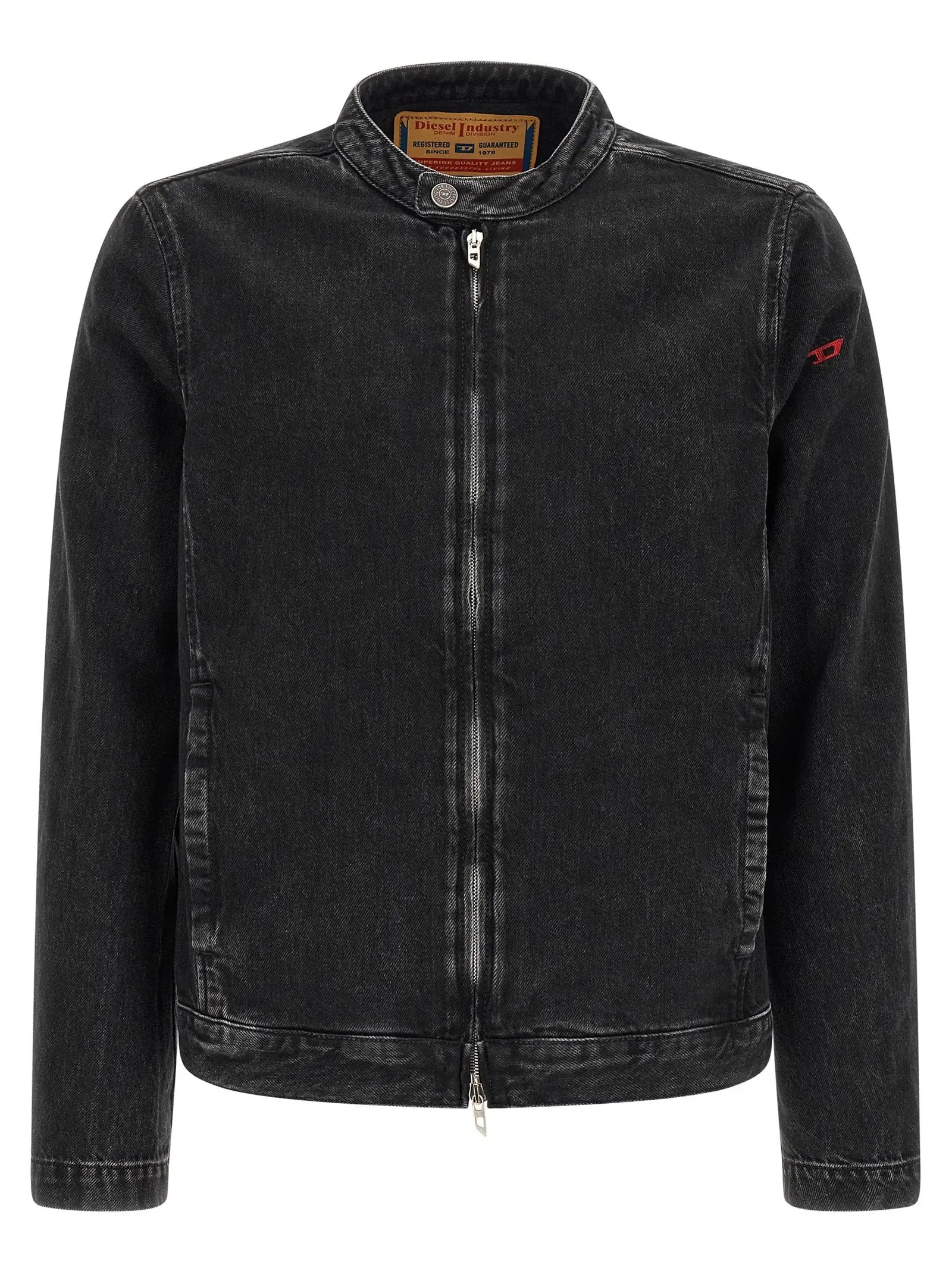 Diesel Black Cotton Denim Jacket