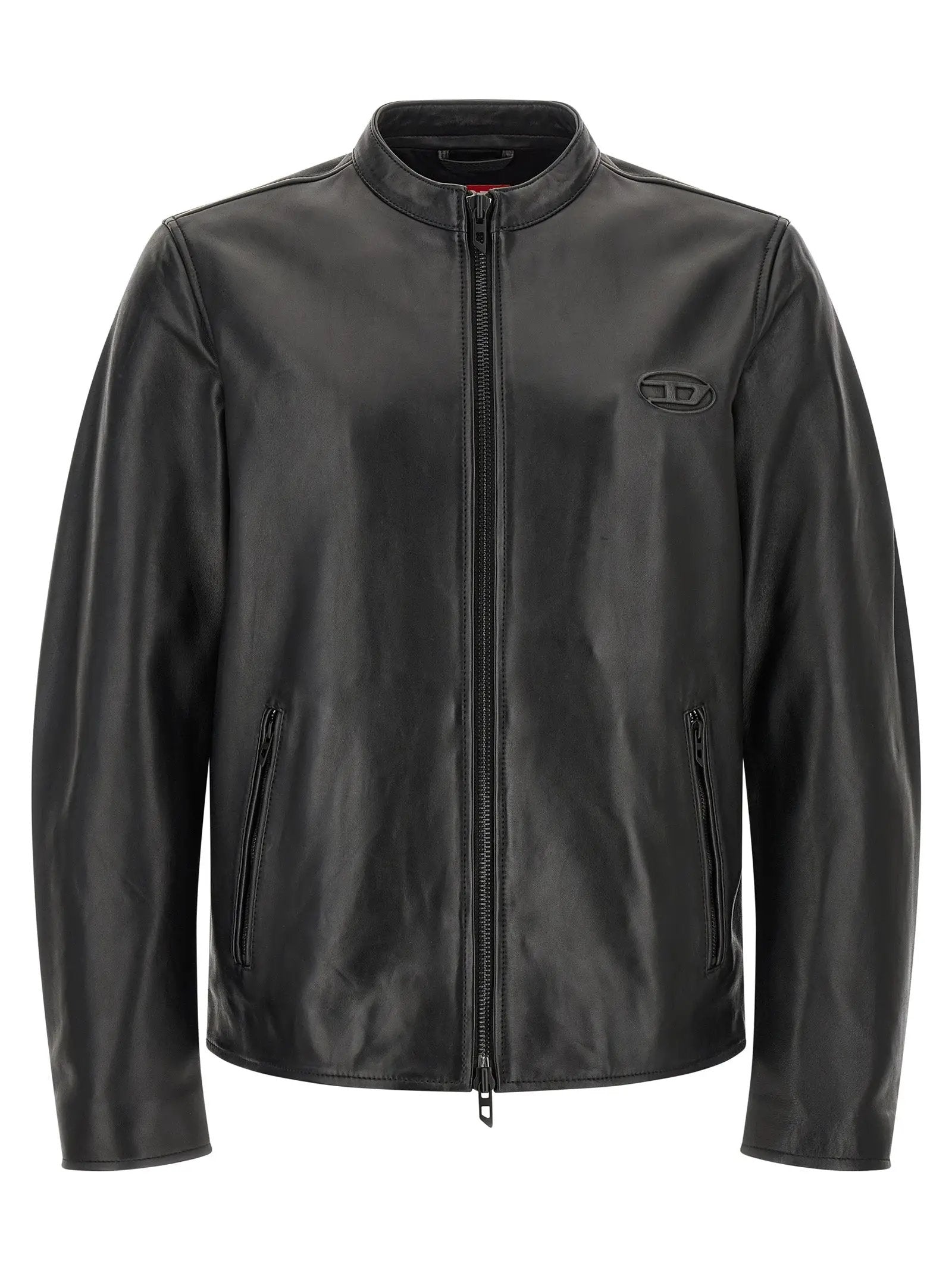 Diesel Black Lamb Leather Leather Jacket