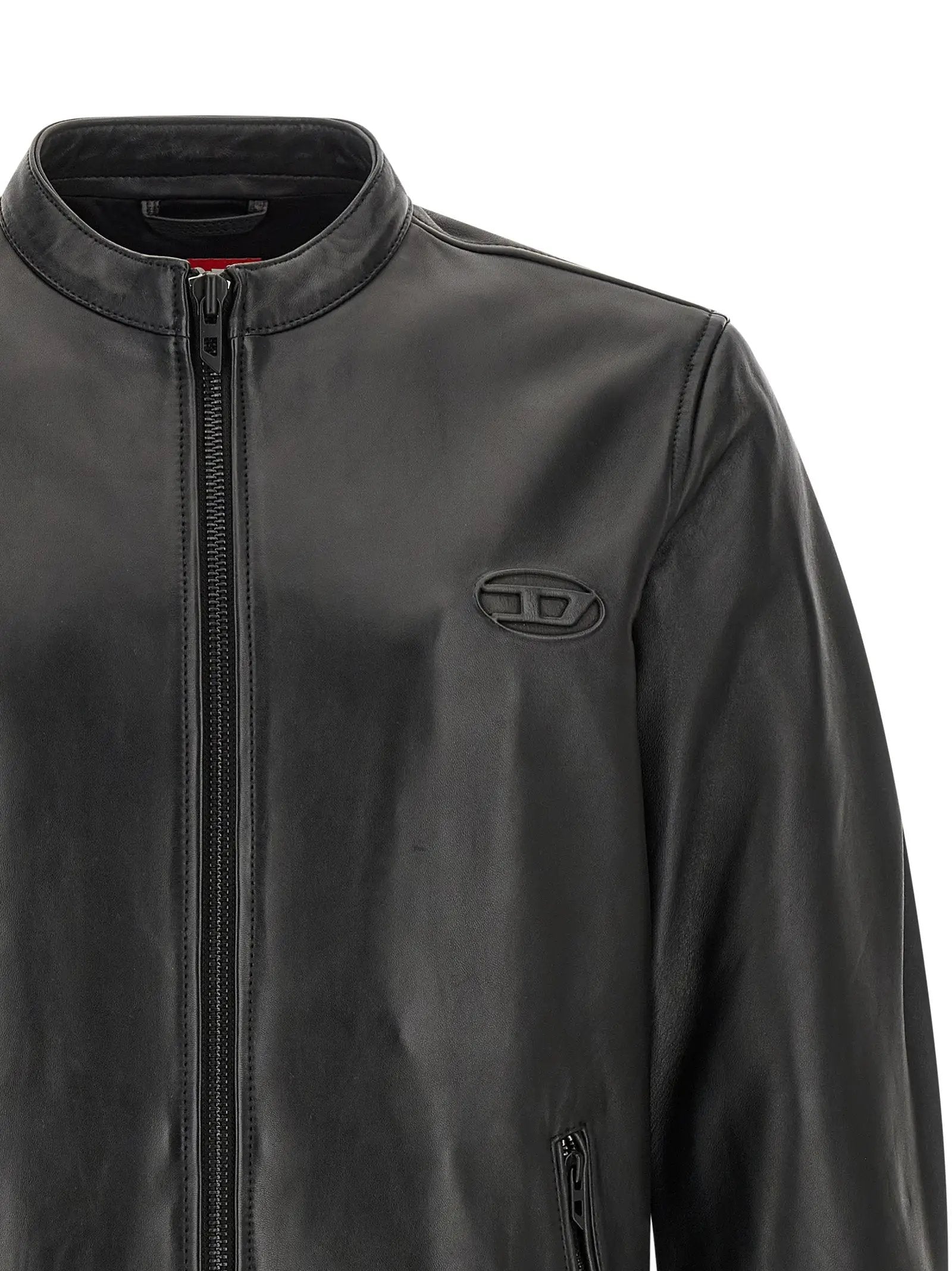 Diesel Black Lamb Leather Leather Jacket