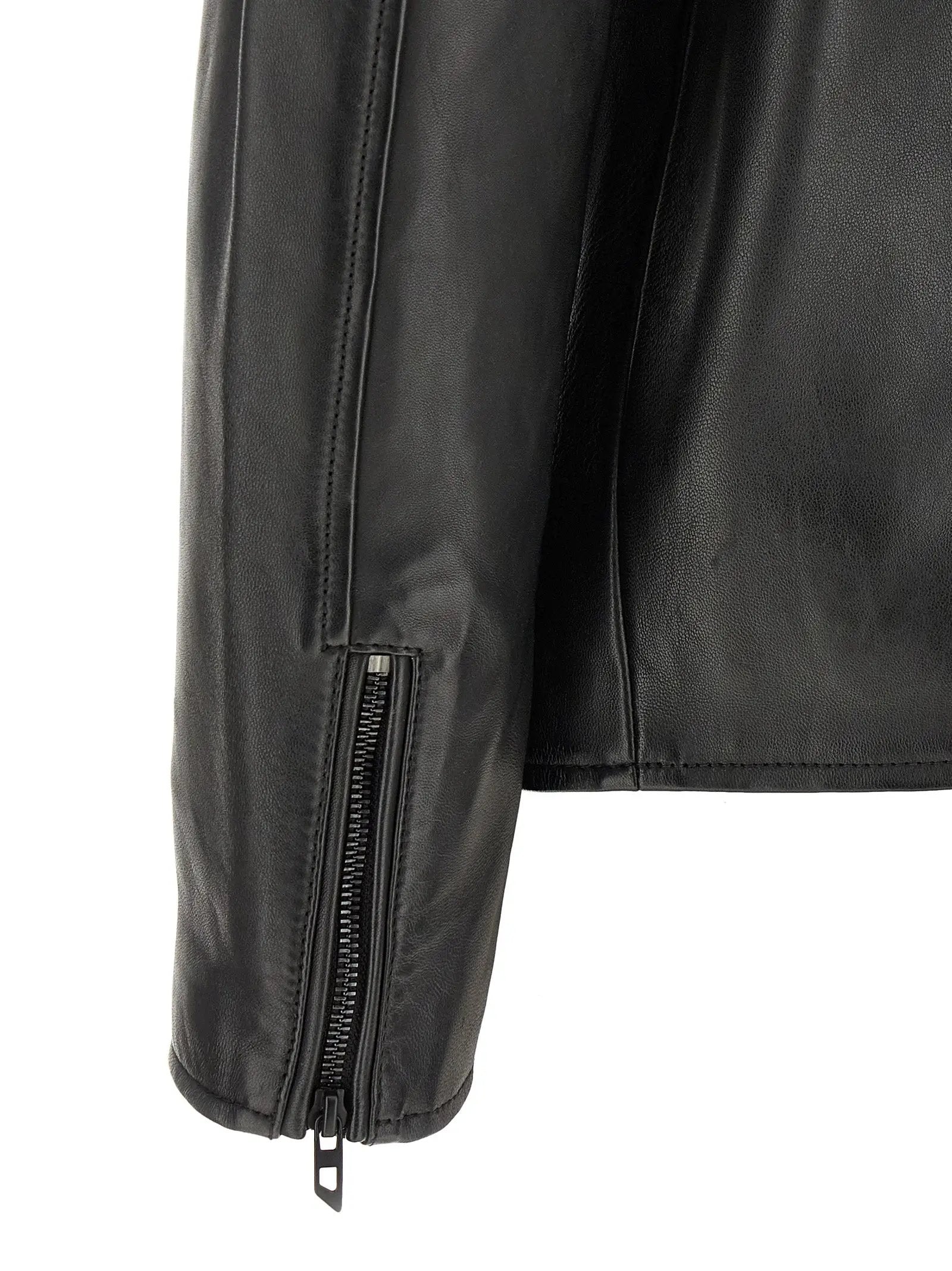 Diesel Black Lamb Leather Leather Jacket