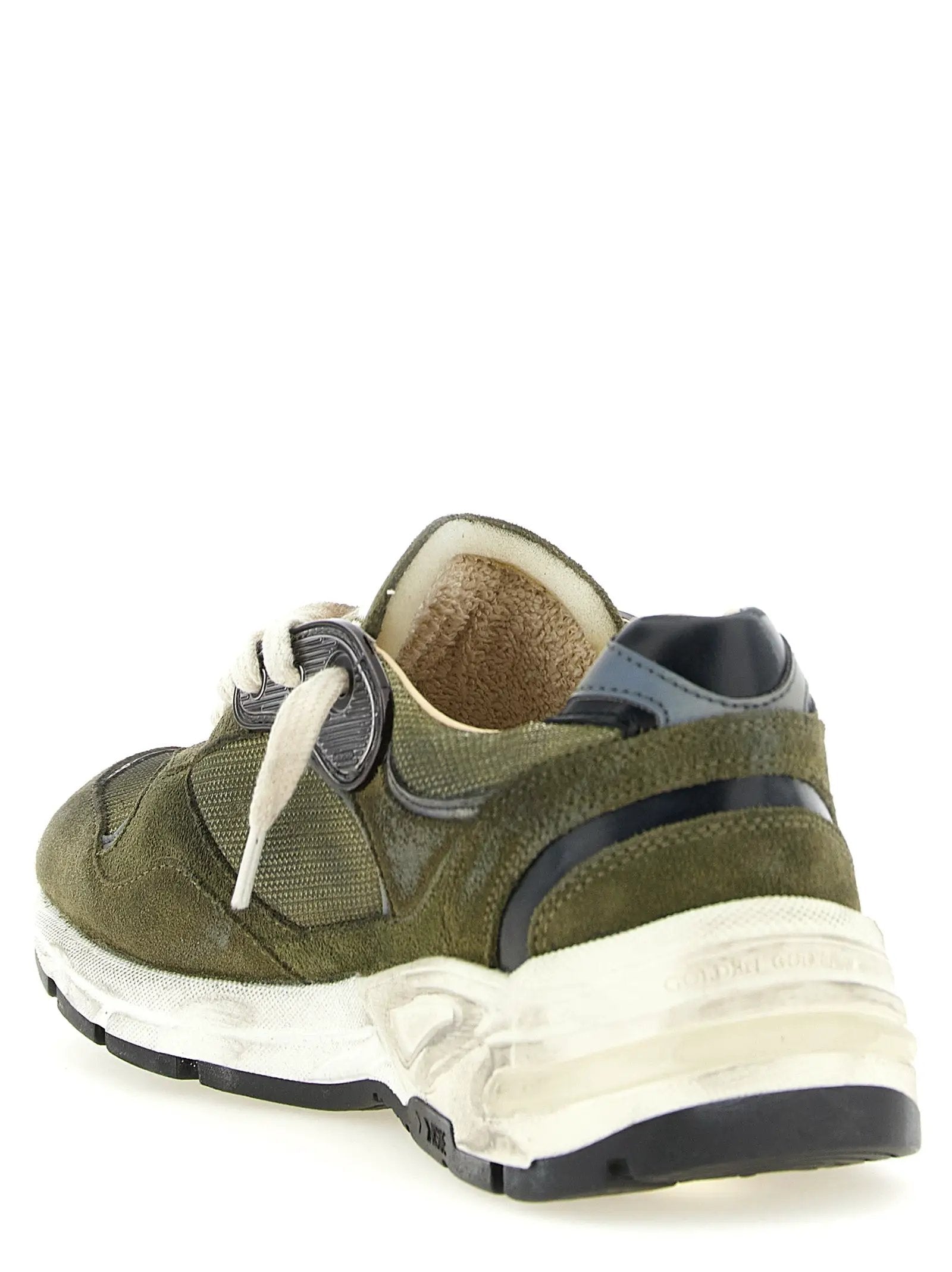 Golden Goose Bicolor Leather Athletic Sneakers