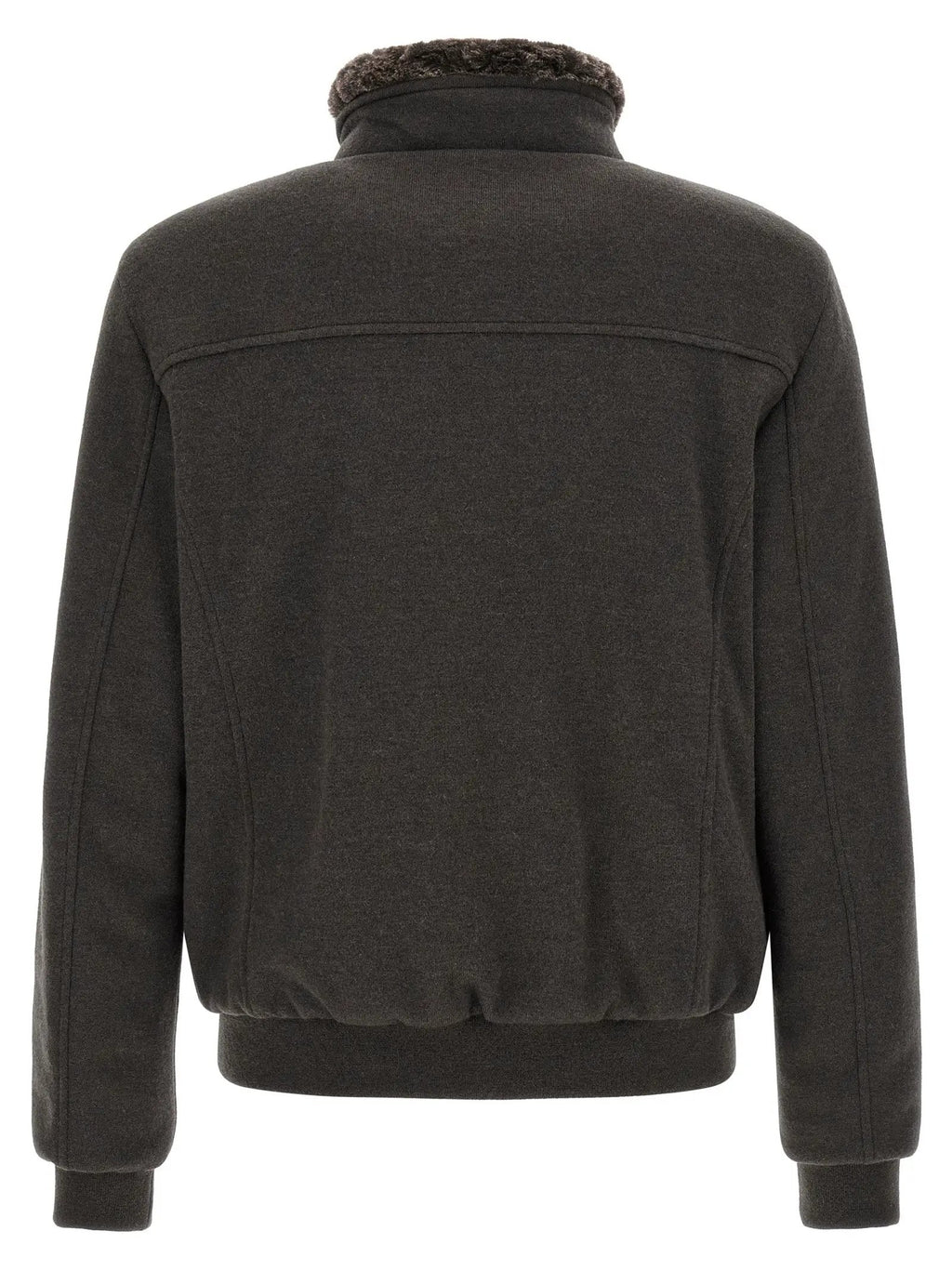 MooRER Brown Wool Bomber