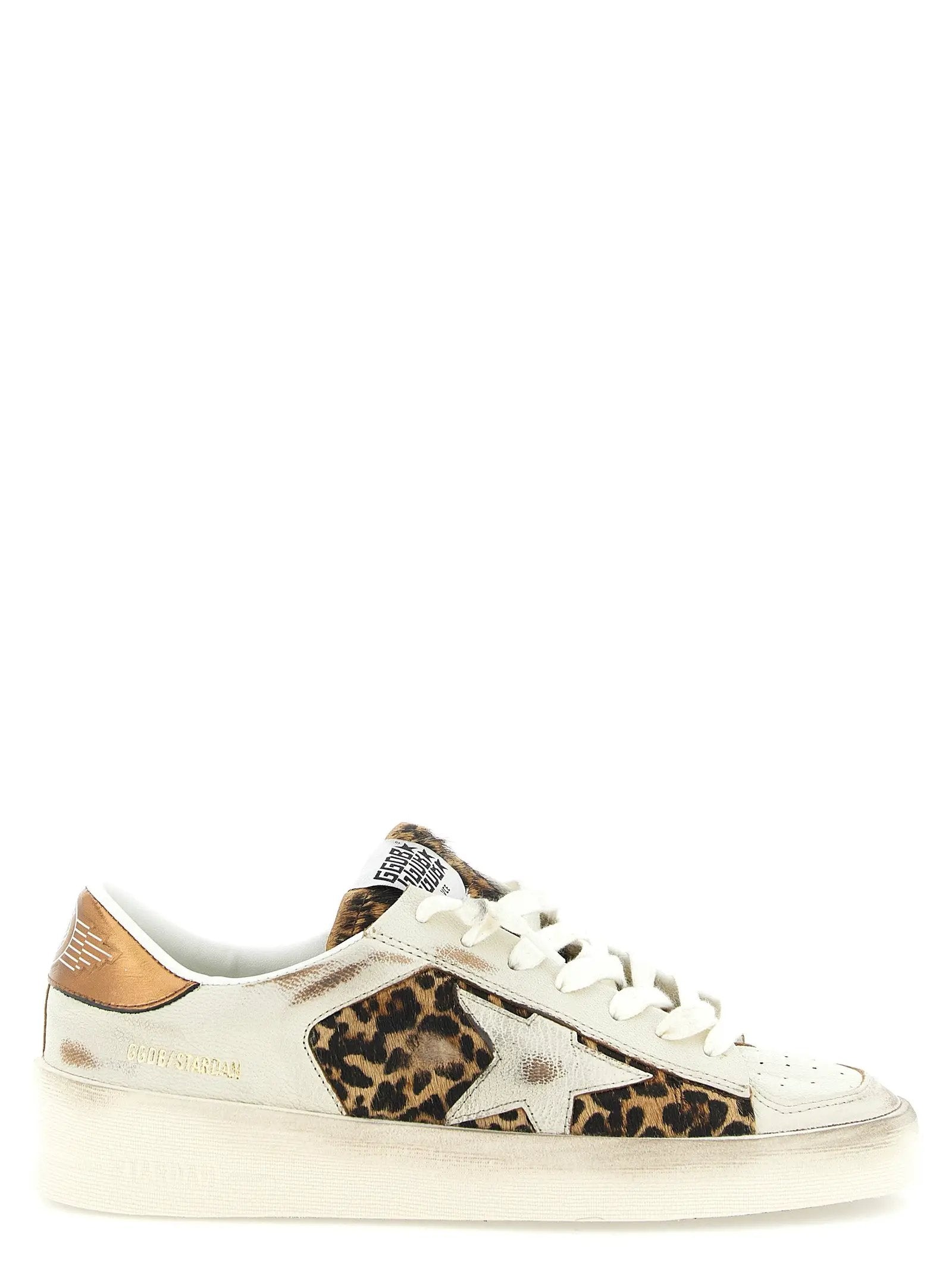 Baskets basses Golden Goose en cuir de chèvre multicolore