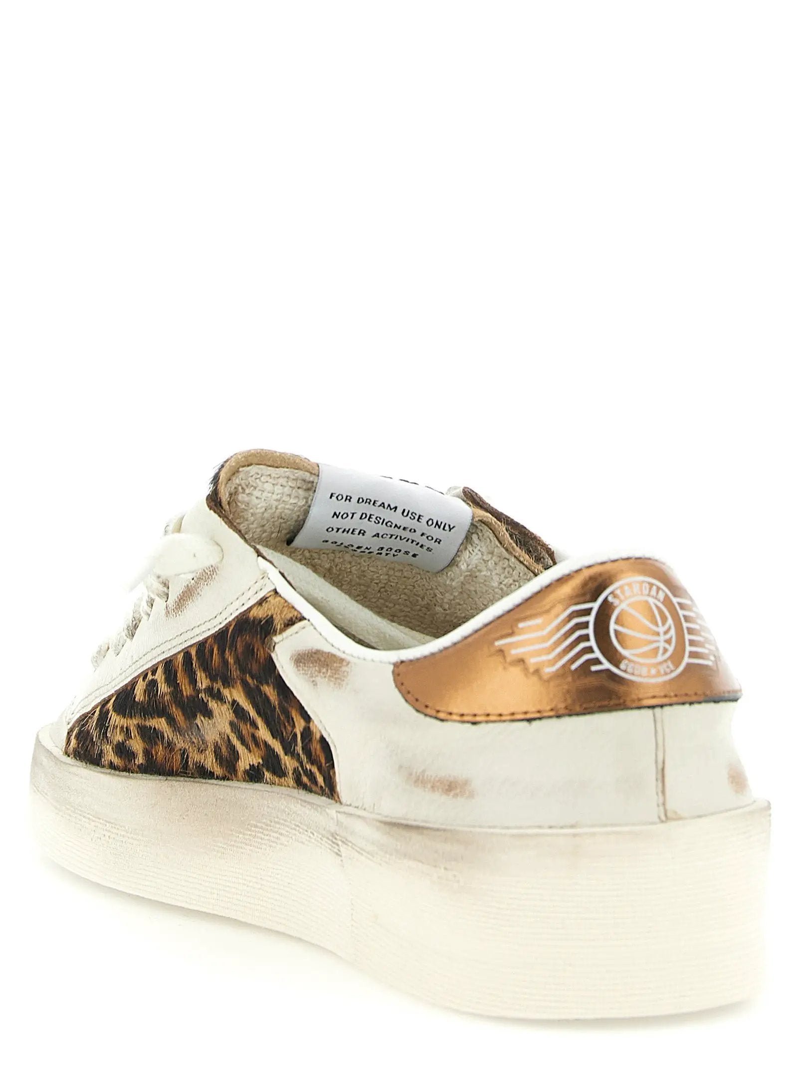 Baskets basses Golden Goose en cuir de chèvre multicolore