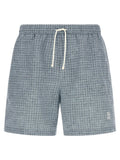 Brunello Cucinelli Blue Polyester Swim Shorts
