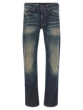 Jean droit en coton bleu Diesel
