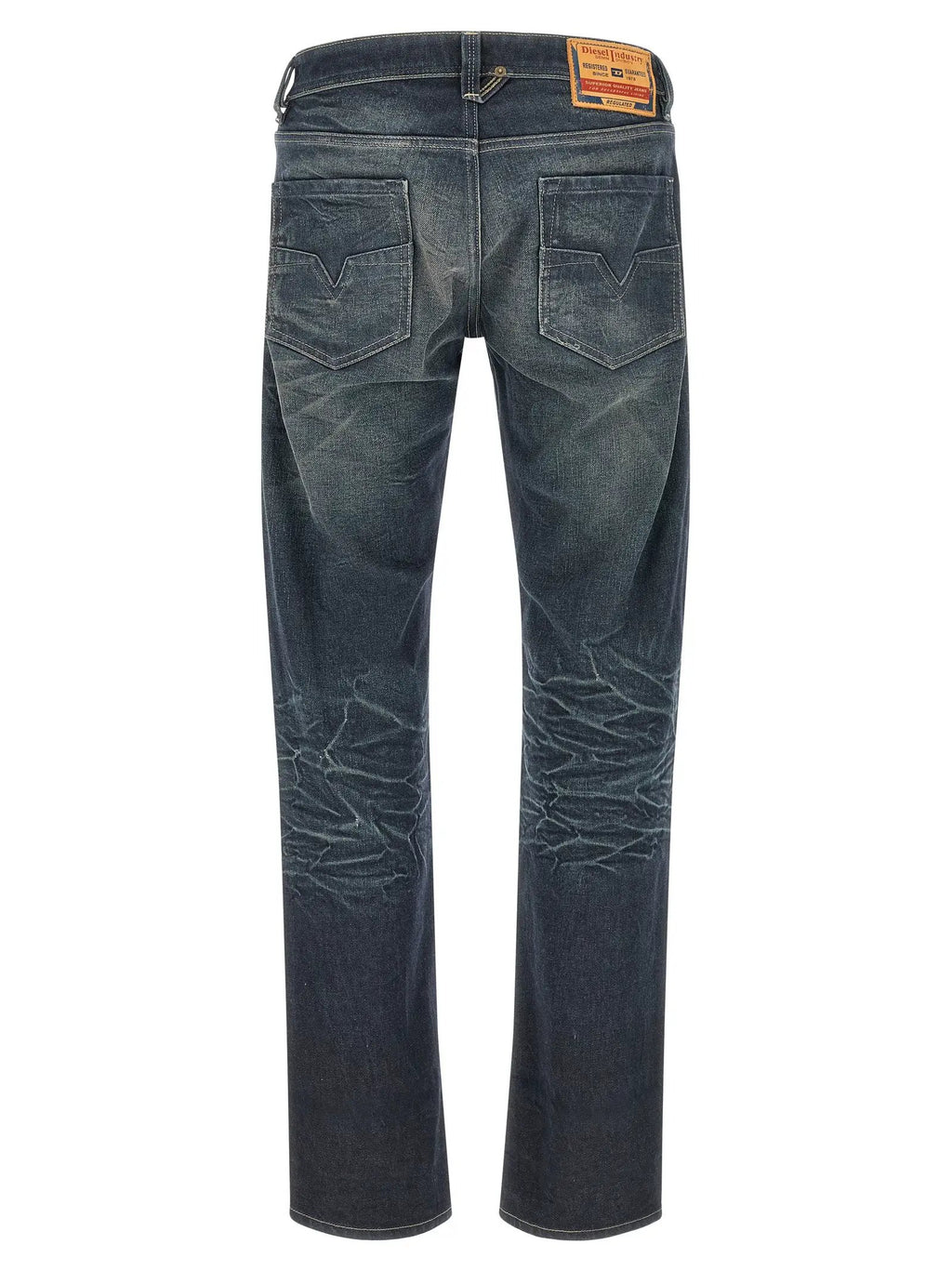 Jean droit en coton bleu Diesel