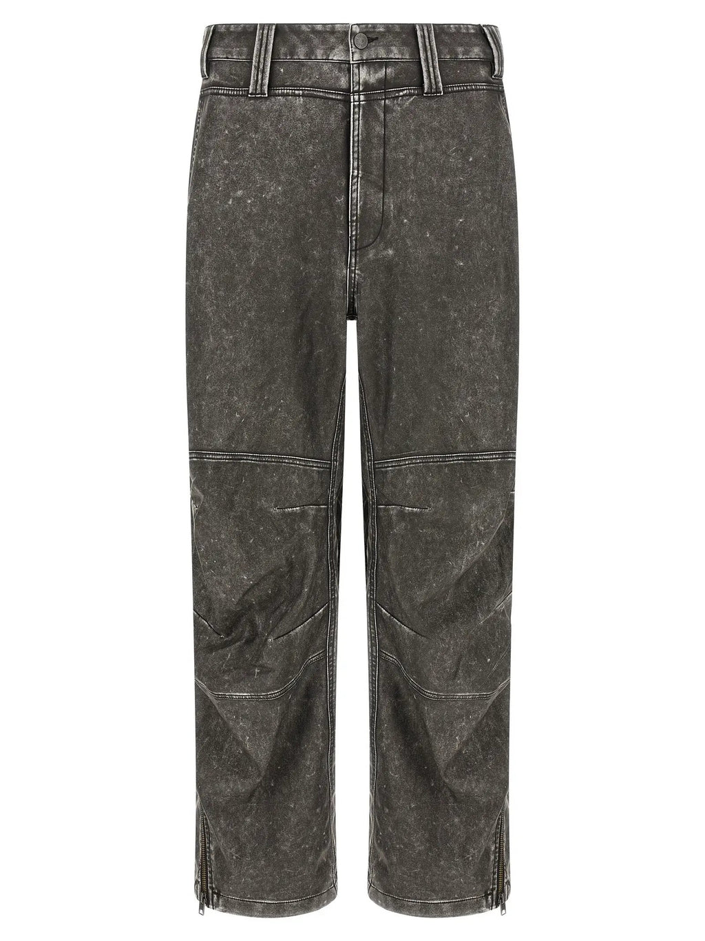 Diesel Gray Polyethylene Casual Pants
