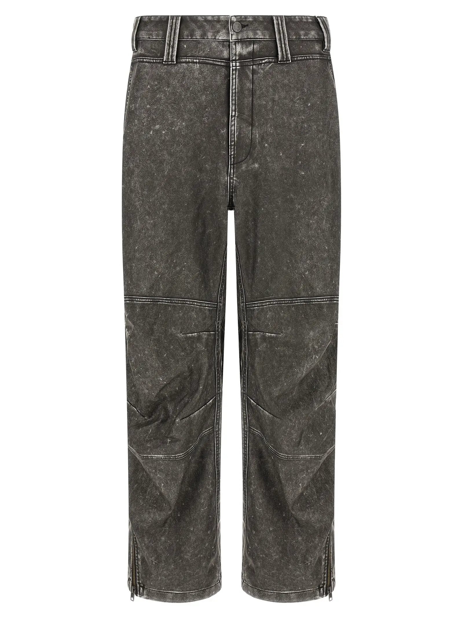 Diesel Gray Polyethylene Casual Pants