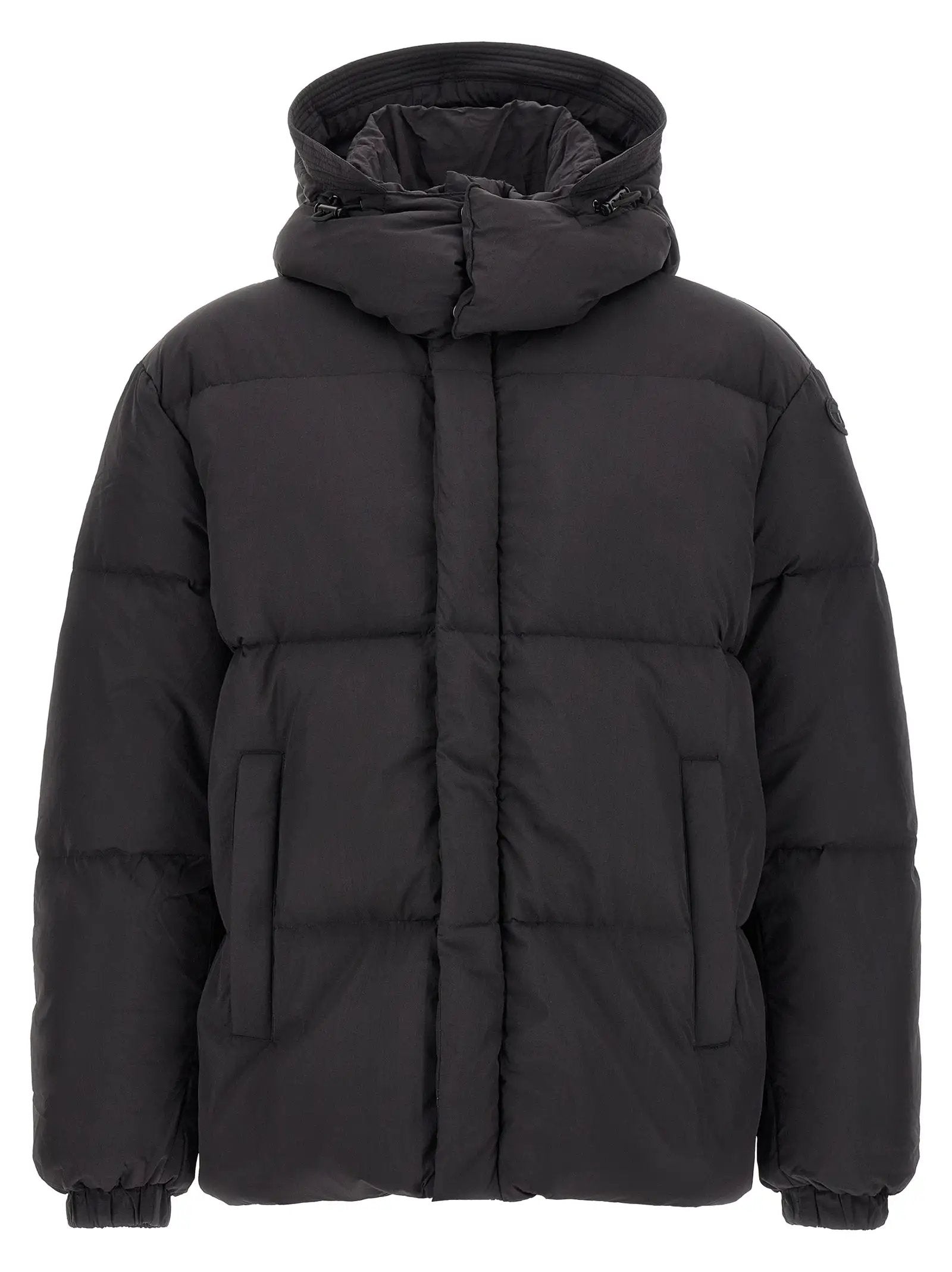 Diesel Black Polyamide Full-Length Jacket