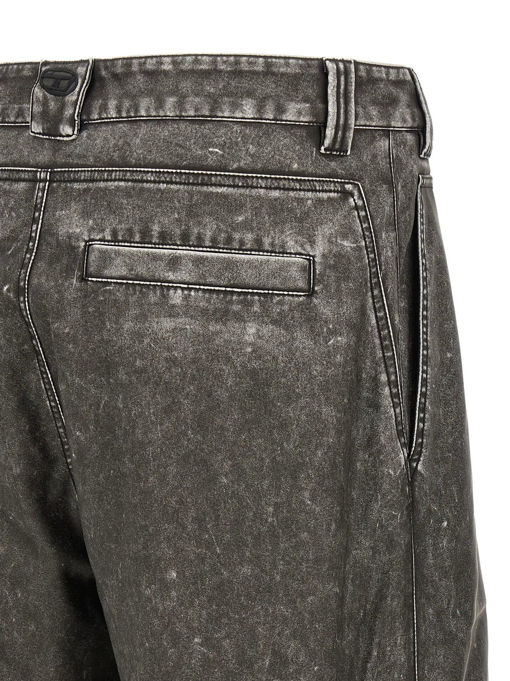 Diesel Gray Polyethylene Casual Pants