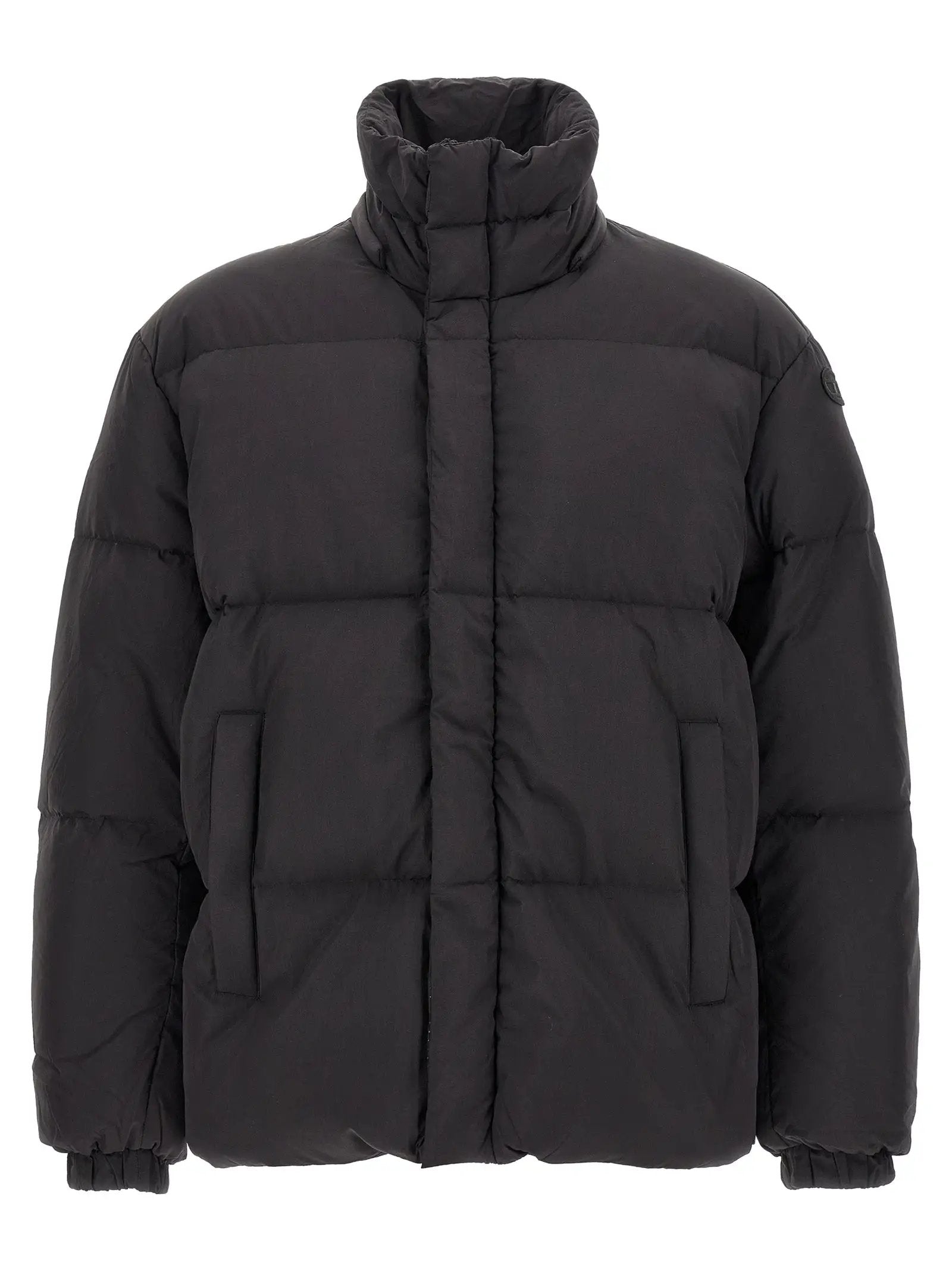 Diesel Black Polyamide Full-Length Jacket