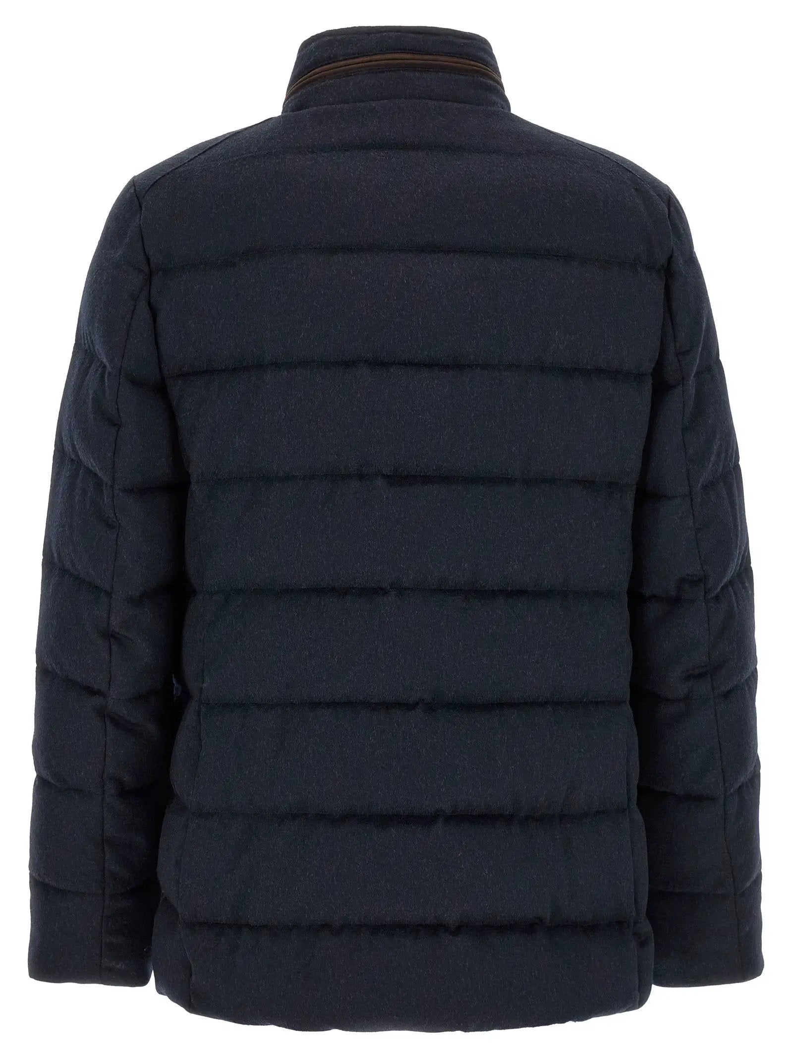 MooRER Blue Wool Full-Length Jacket