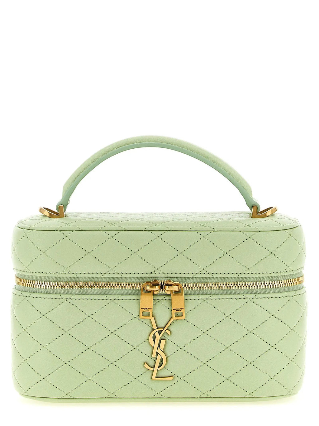 Saint Laurent Bicolor Lamb Leather Handbag