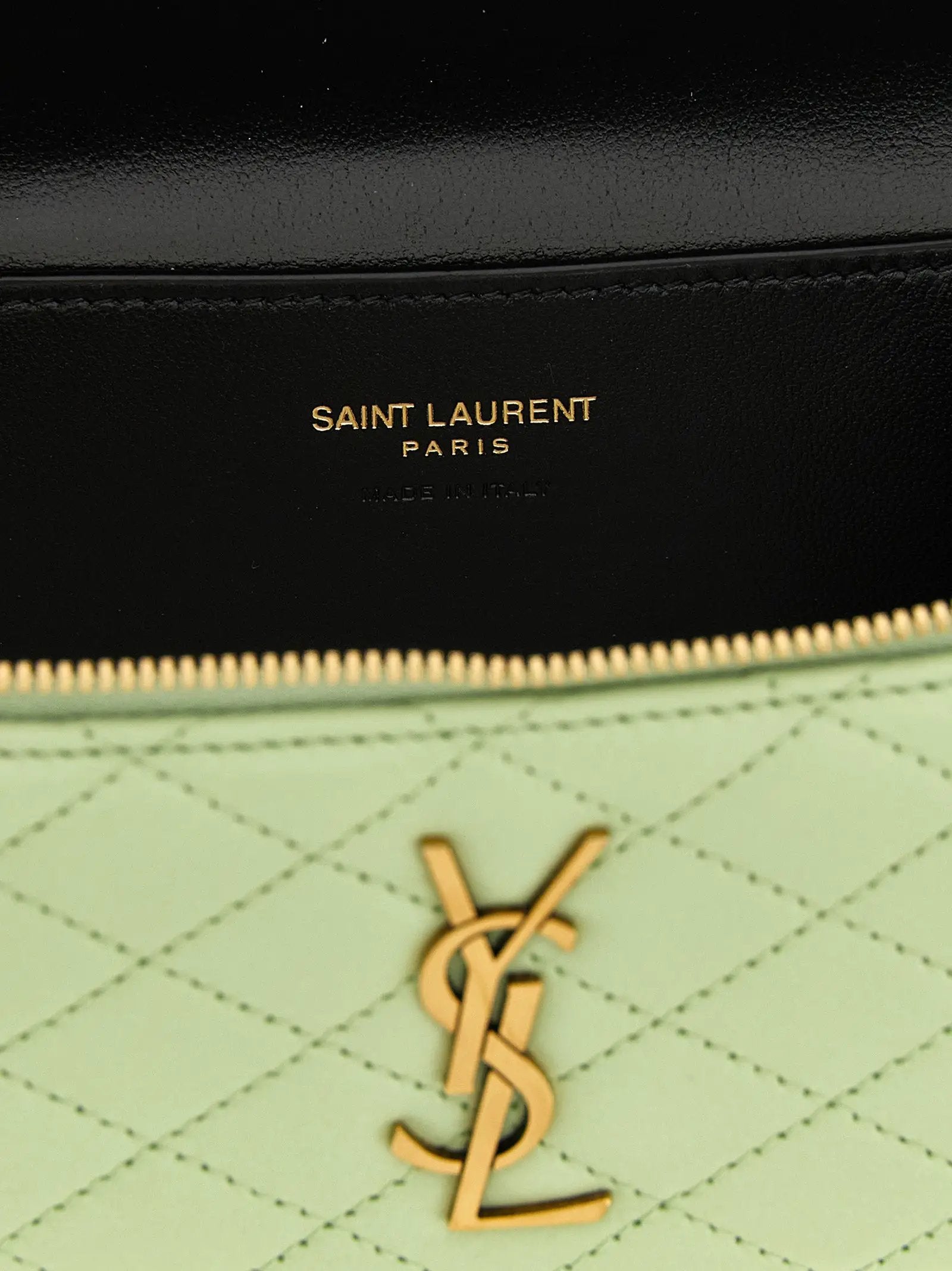 Saint Laurent Bicolor Lamb Leather Handbag