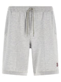 Brunello Cucinelli Gray Silk Bermuda Shorts