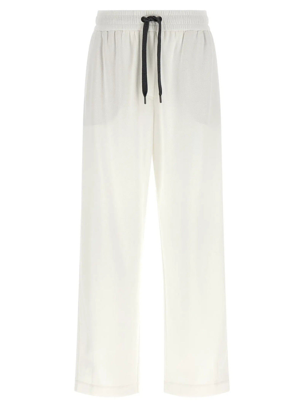 Brunello Cucinelli White Cotton Joggers (Workout Pants)