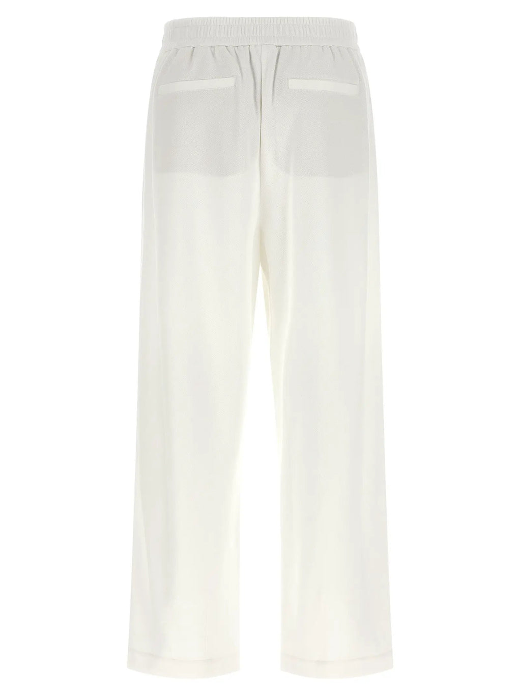 Brunello Cucinelli White Cotton Joggers (Workout Pants)