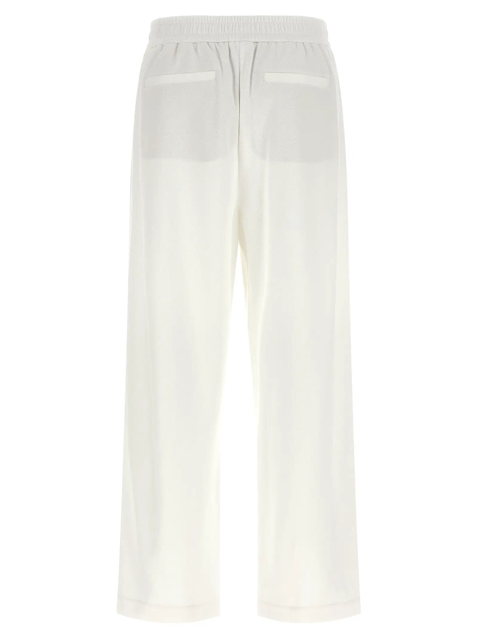 Brunello Cucinelli White Cotton Joggers (Workout Pants)