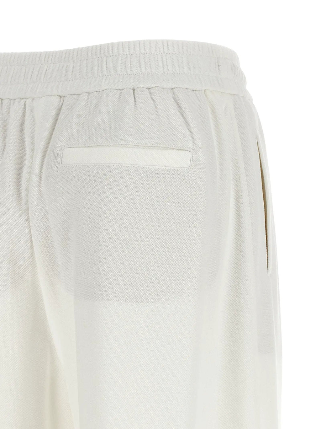 Brunello Cucinelli White Cotton Joggers (Workout Pants)