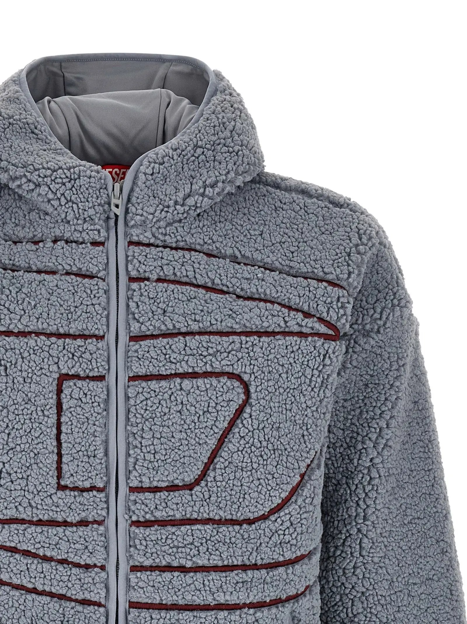Diesel Gray Polyester Sweatshirt