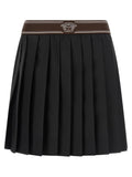 Versace Black Wool Long Skirt