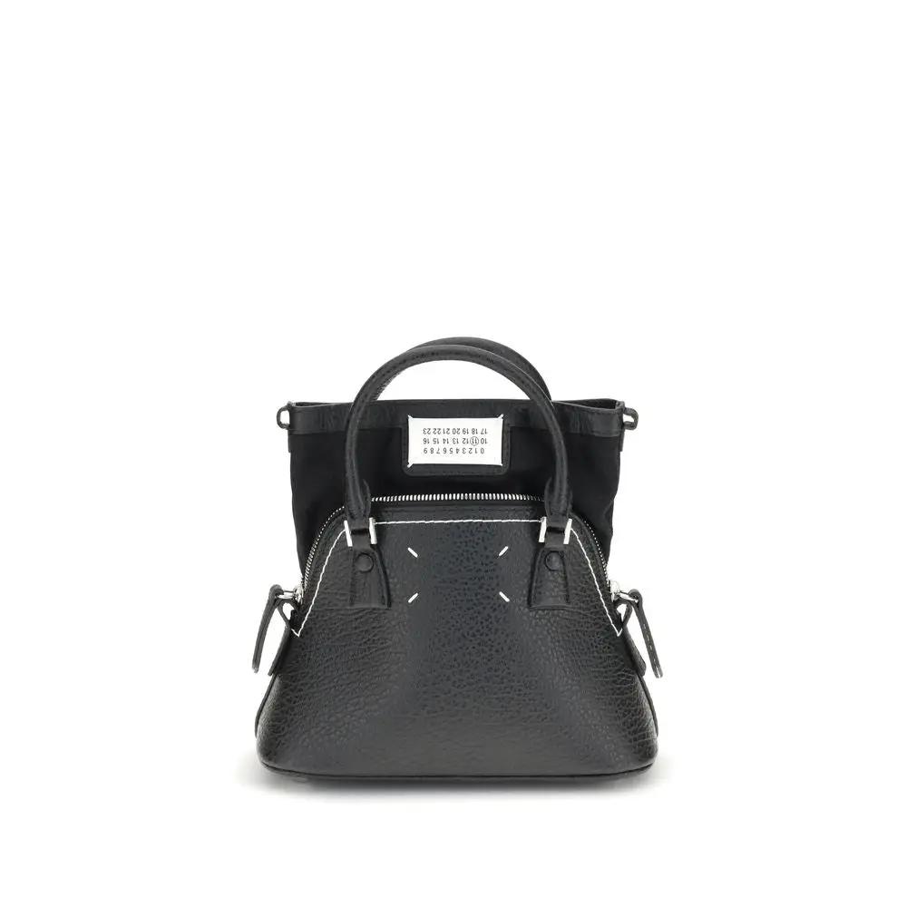 Maison Margiela Black Calf Leather Bos Taurus Shoulder Bag
