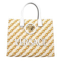 Versace Beige Fabric Handbag