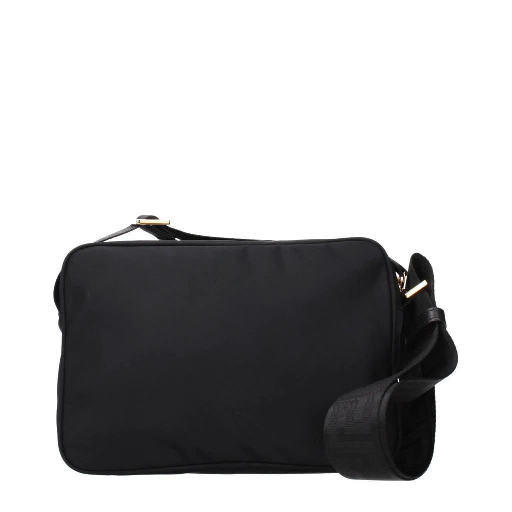 Versace Black Fabric Crossbody Bag