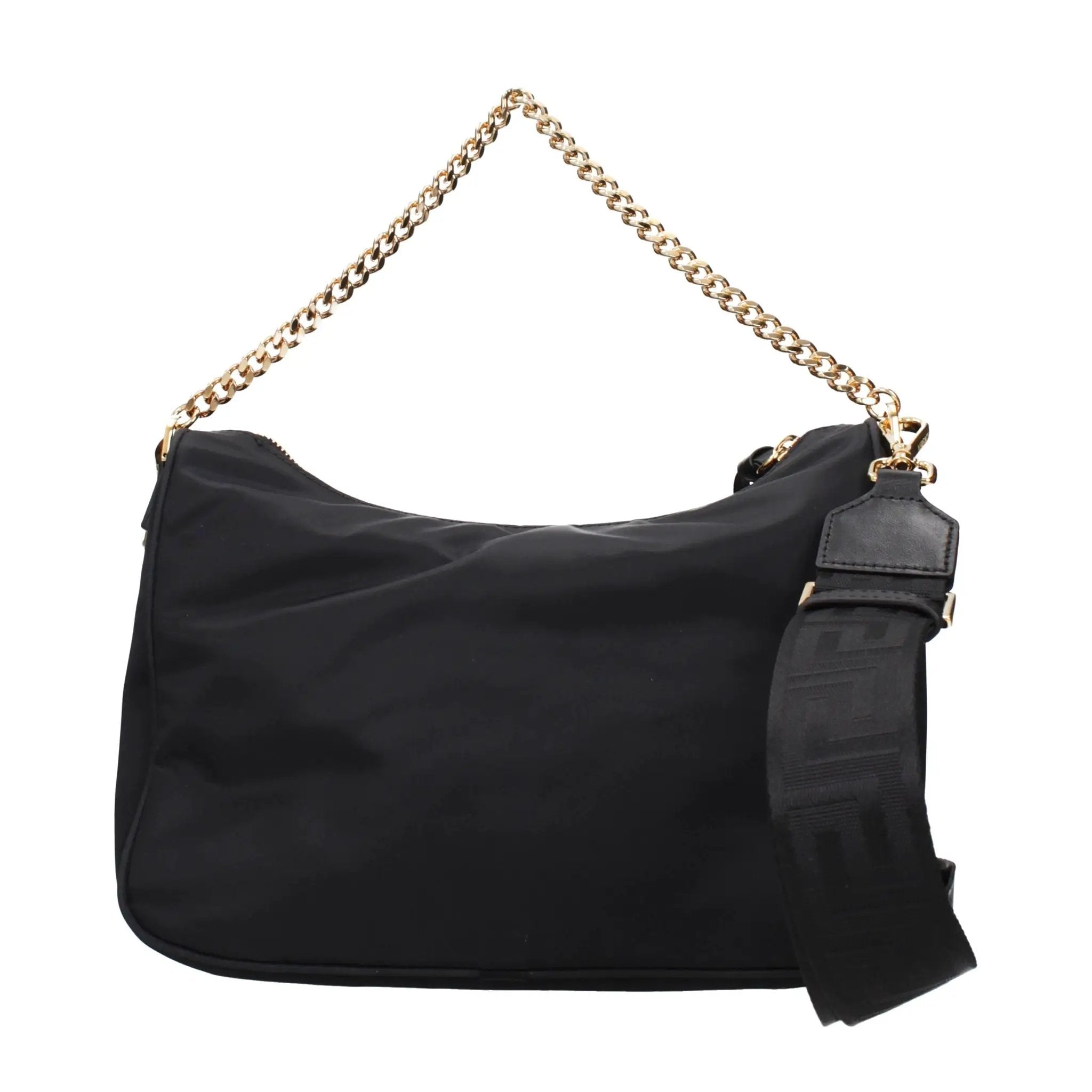 Versace Black Fabric Handbag
