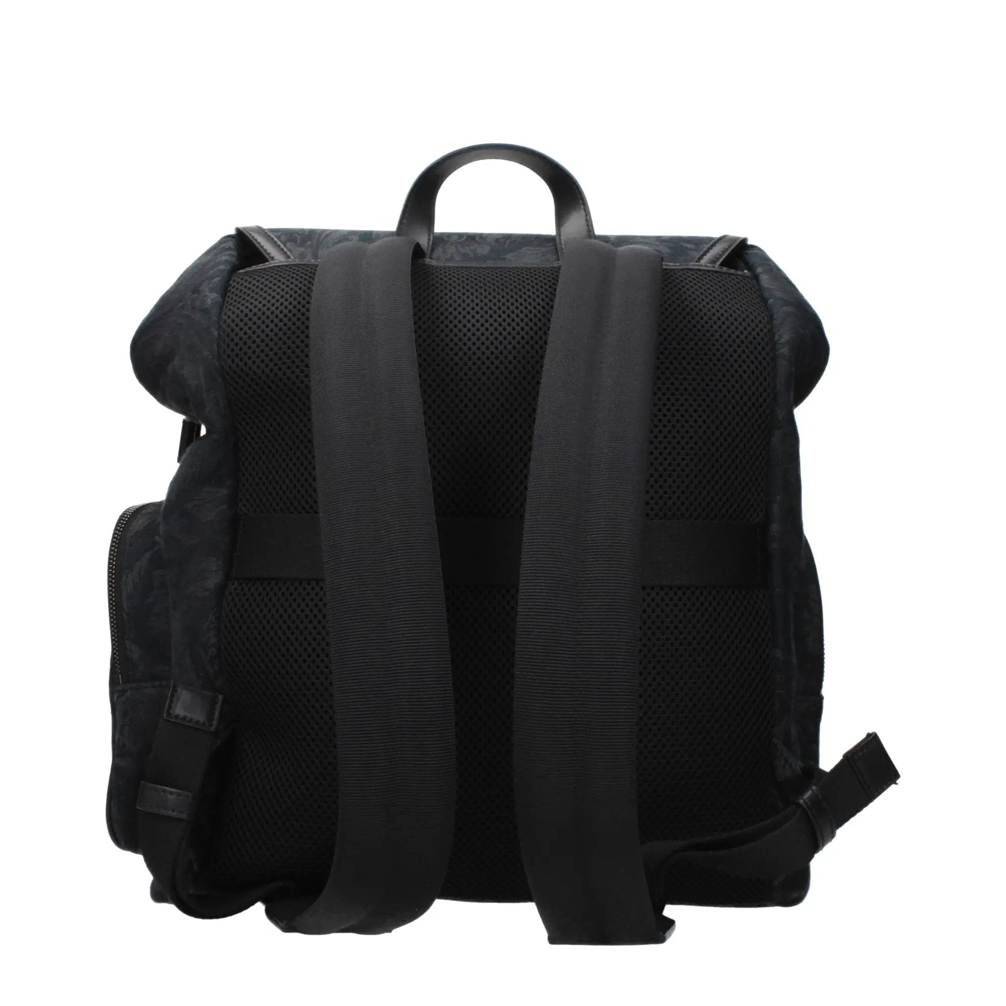 Versace Black Fabric Backpack