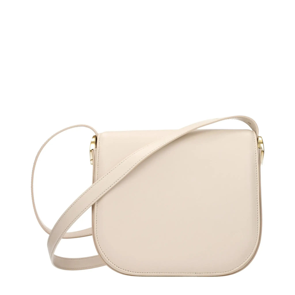 Jil Sander Beige Leather Crossbody Bag