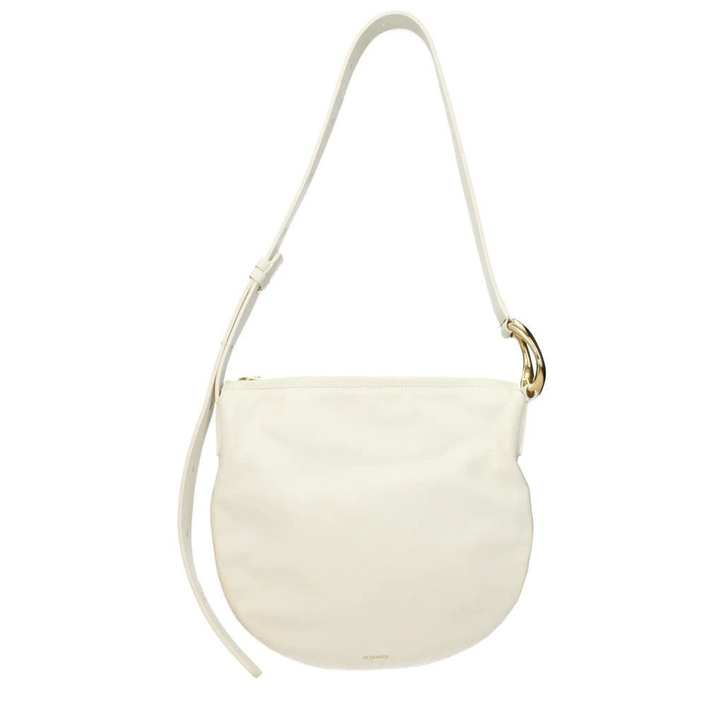 Jil Sander Beige Leather Crossbody Bag