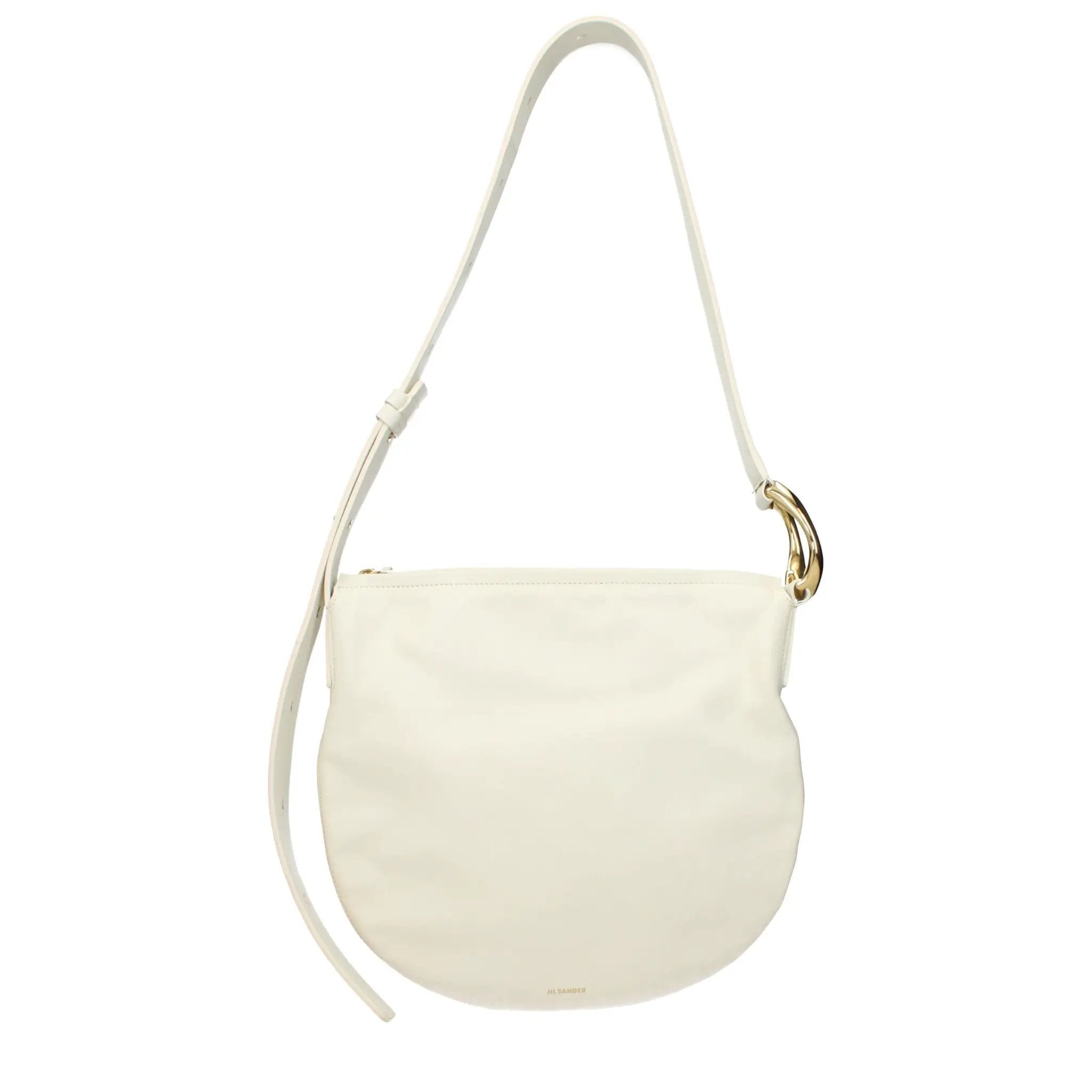 Jil Sander Beige Leather Crossbody Bag