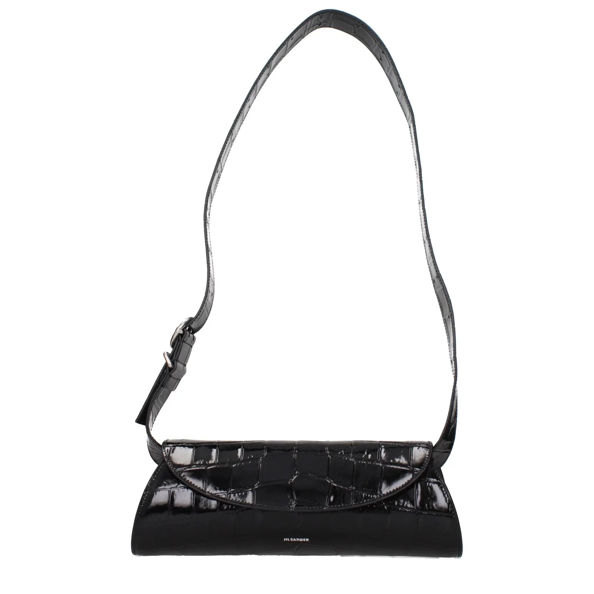 Jil Sander Black Leather Crossbody Bag