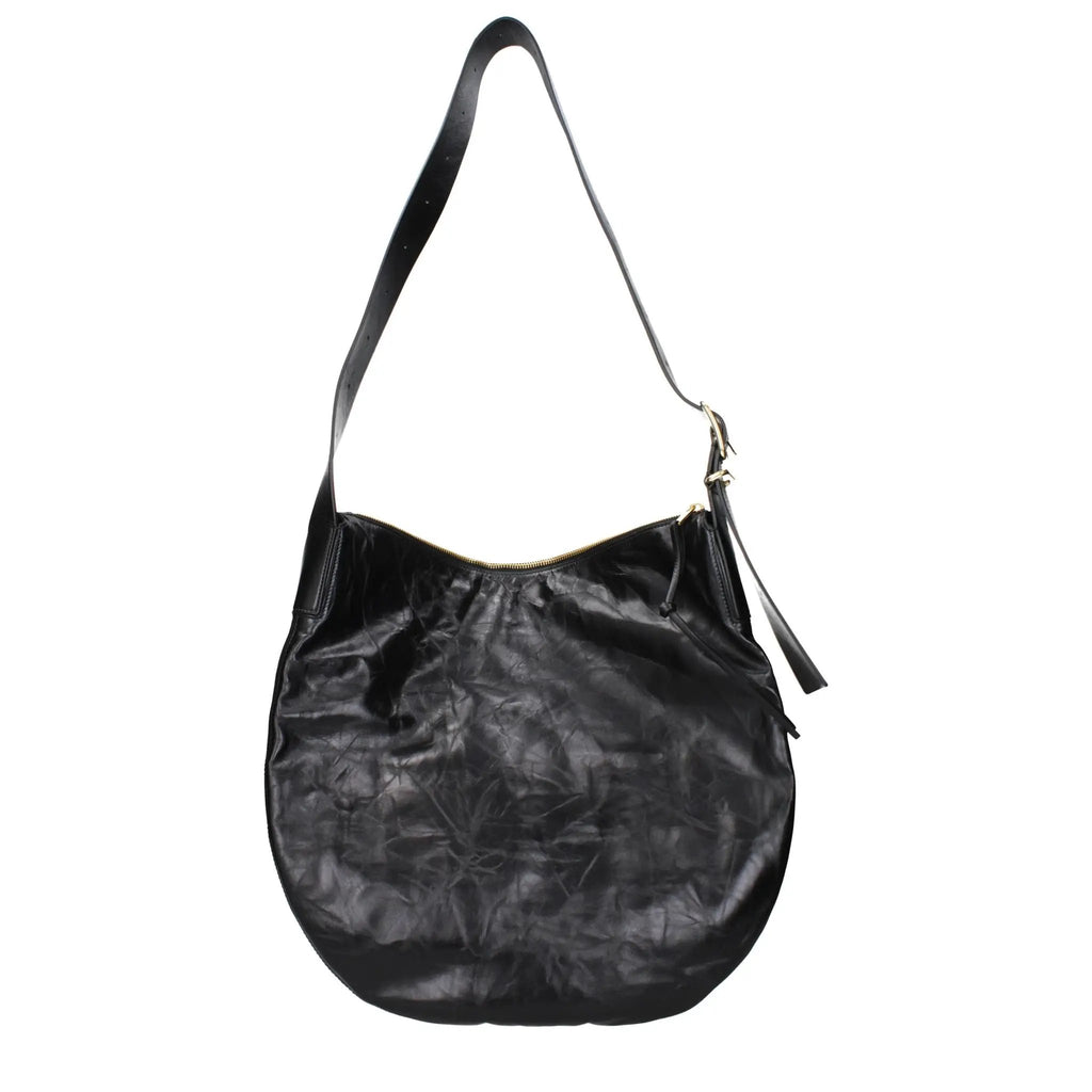 Jil Sander Black Leather Crossbody Bag