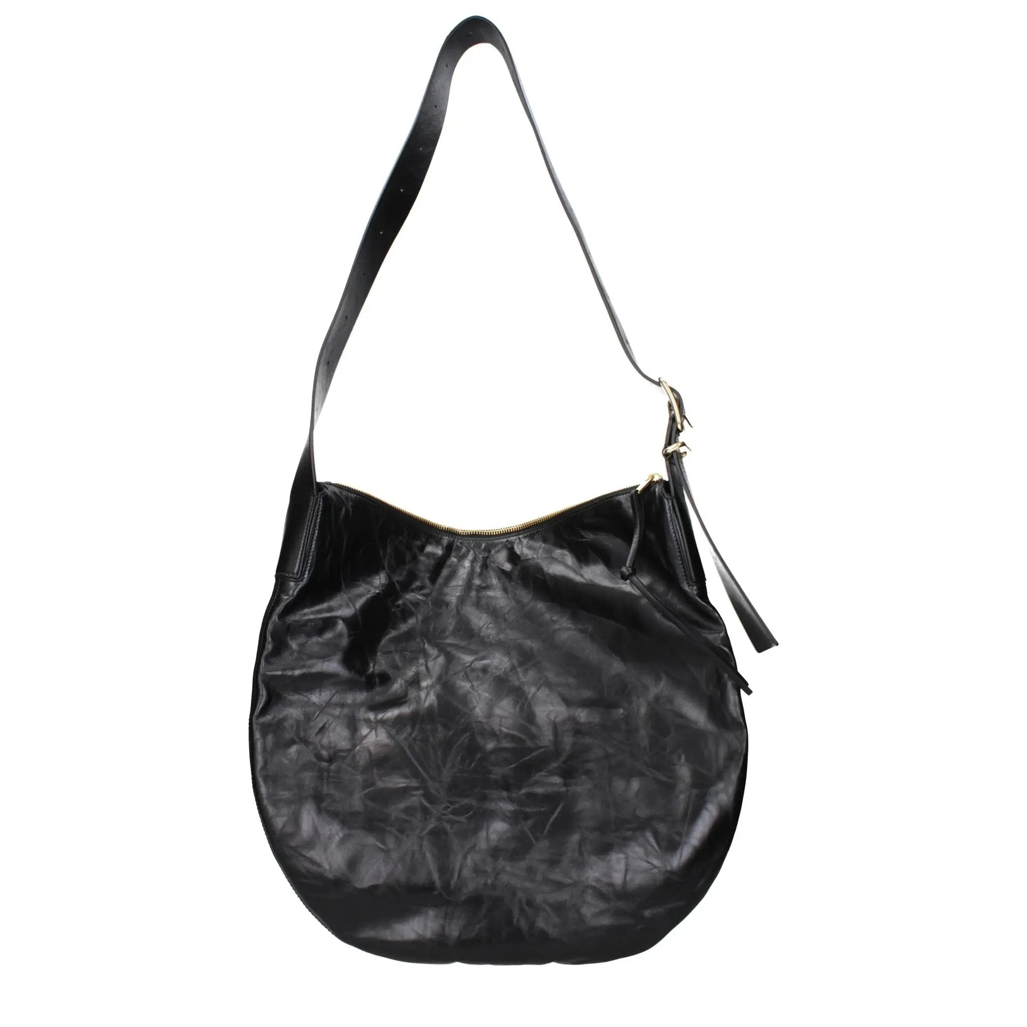Jil Sander Black Leather Crossbody Bag
