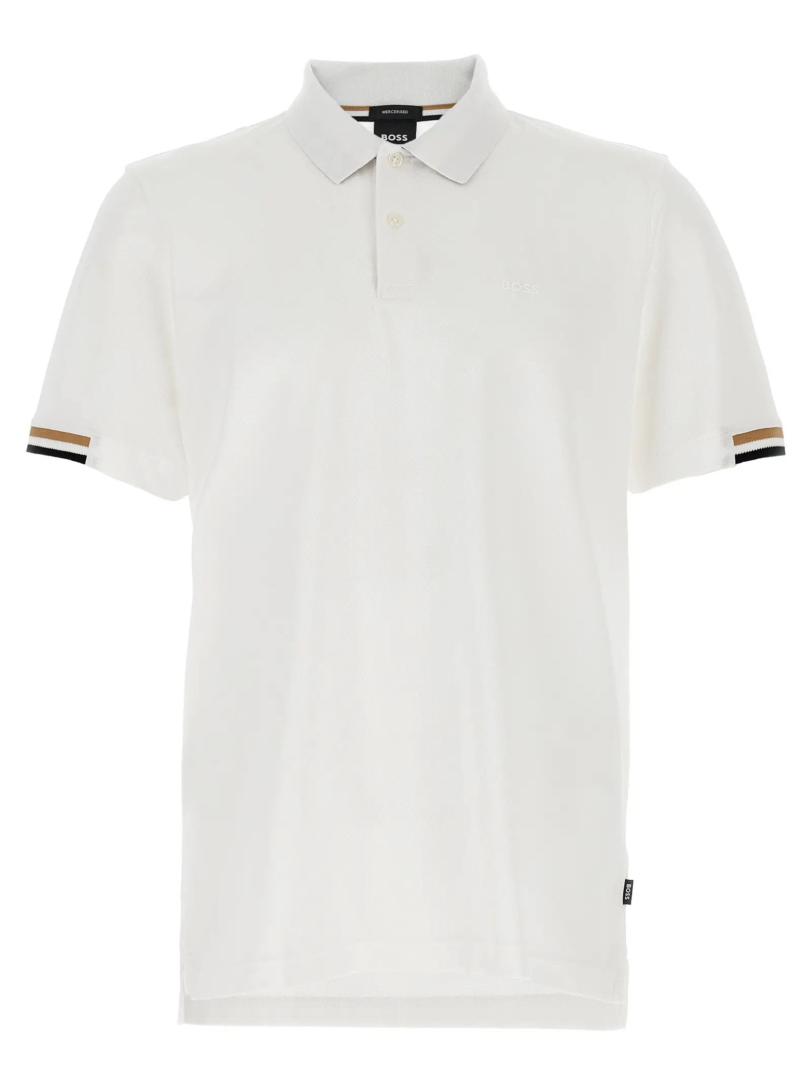 Polo en coton blanc Hugo Boss