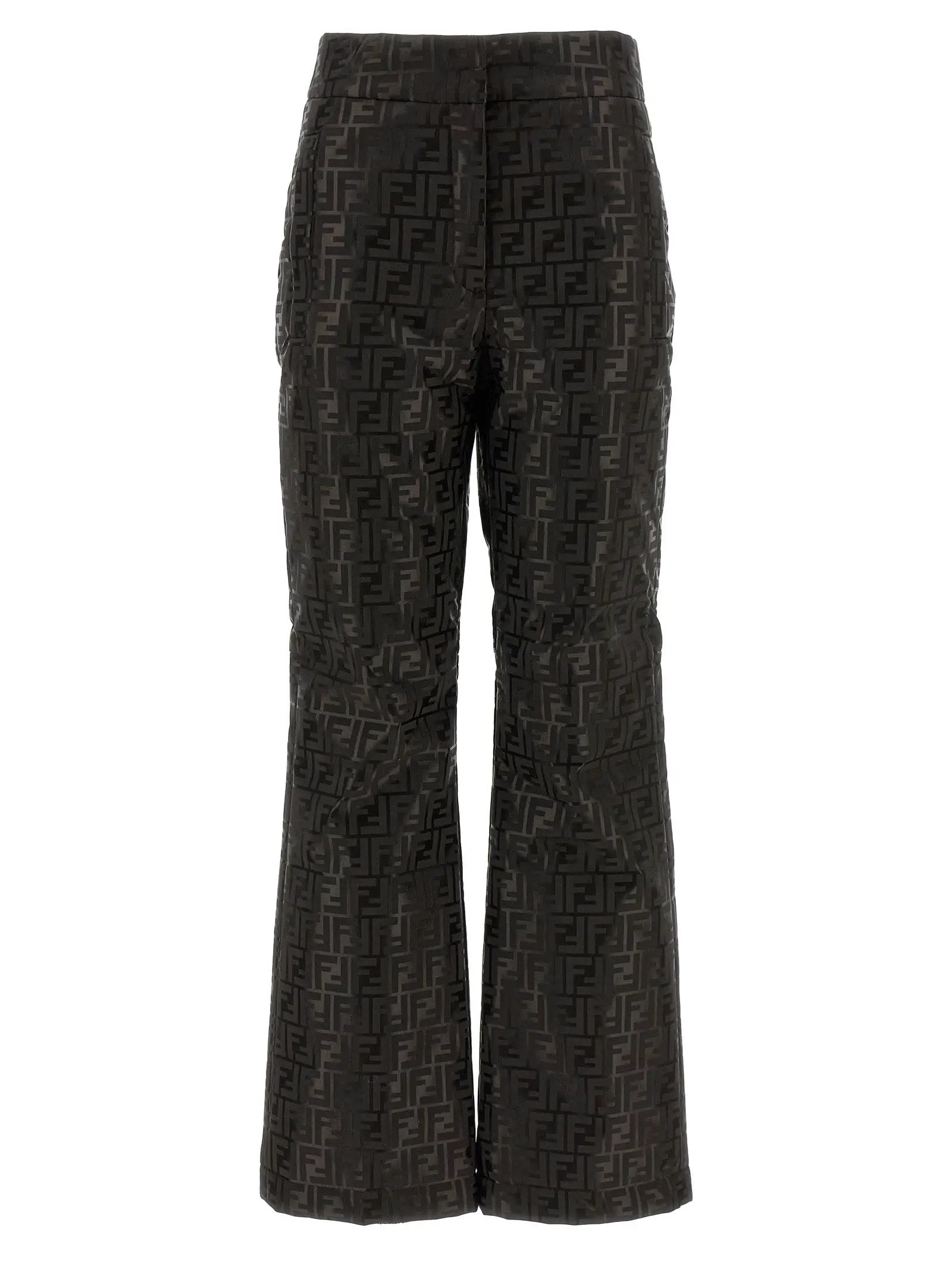 Fendi Brown Cotton Athletic Pants
