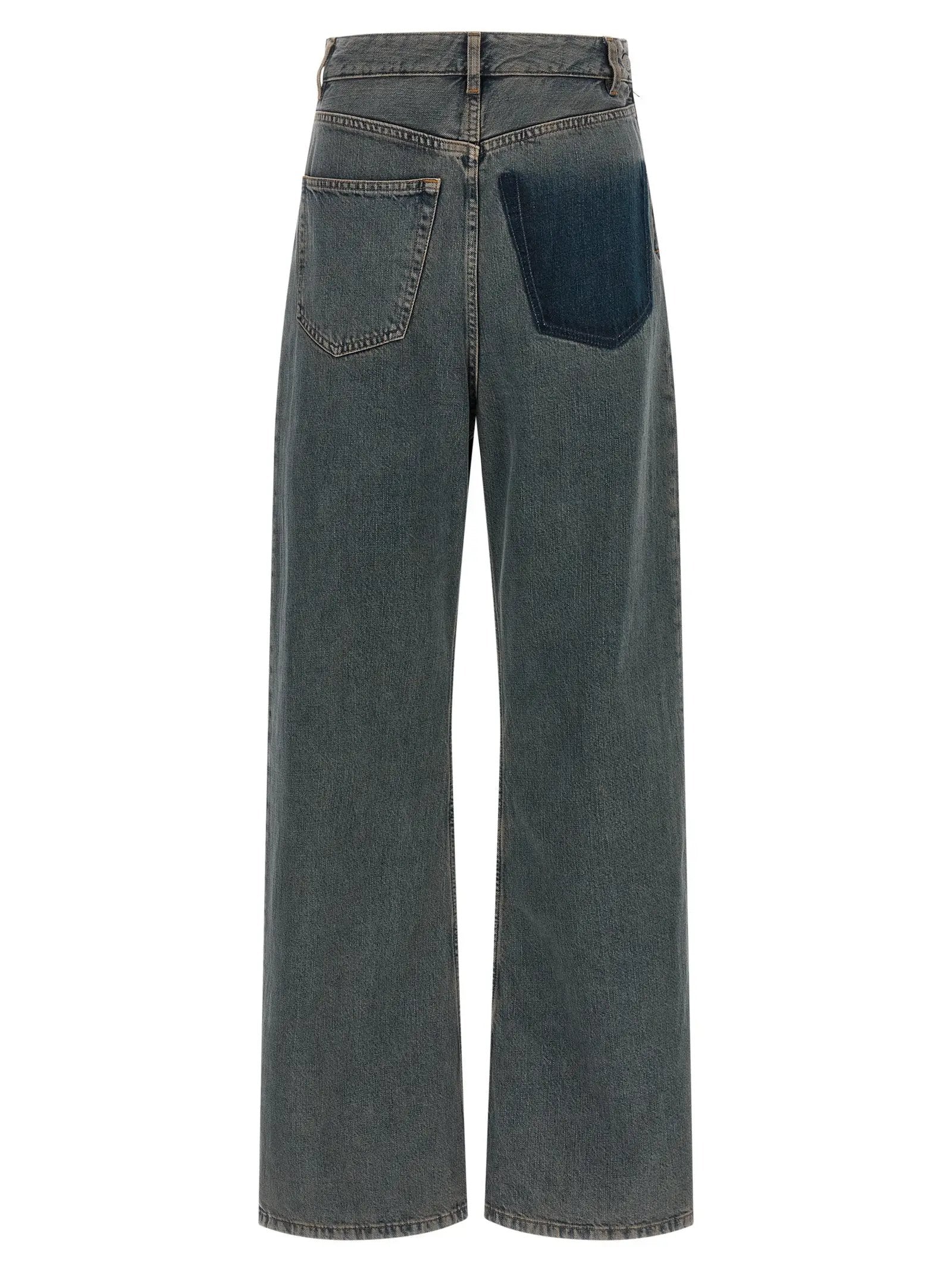 MM6 Maison Margiela Gray Cotton Jeans Denim